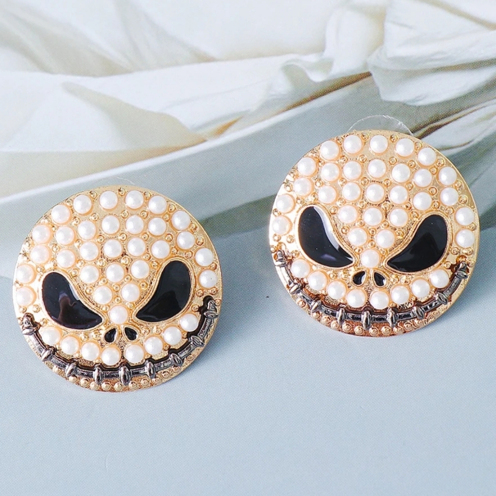 Disney nightmare before Christmas Jack skellington earrings